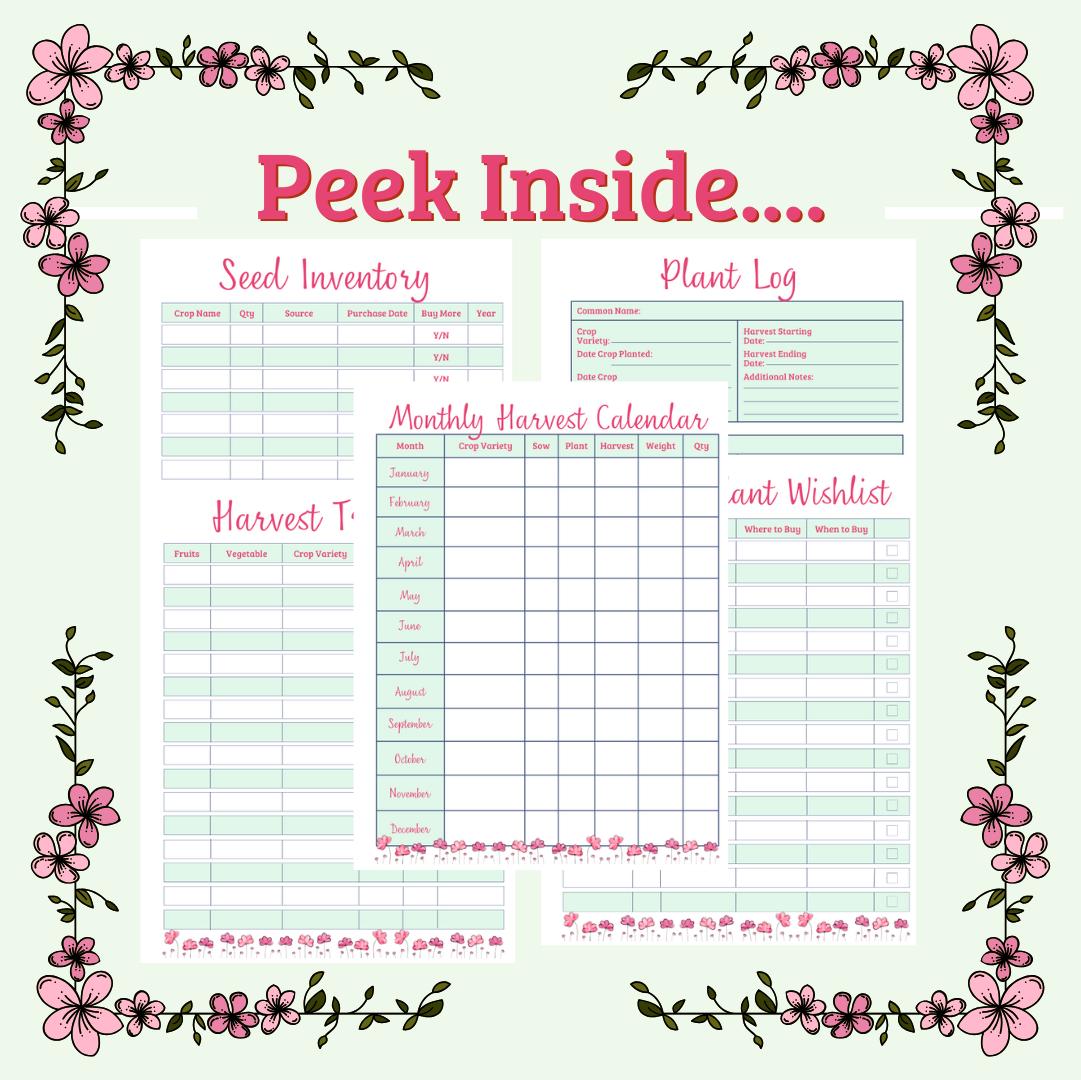 Printable Garden Planner | Gardening Journal | Seed Tracker | Planting ...