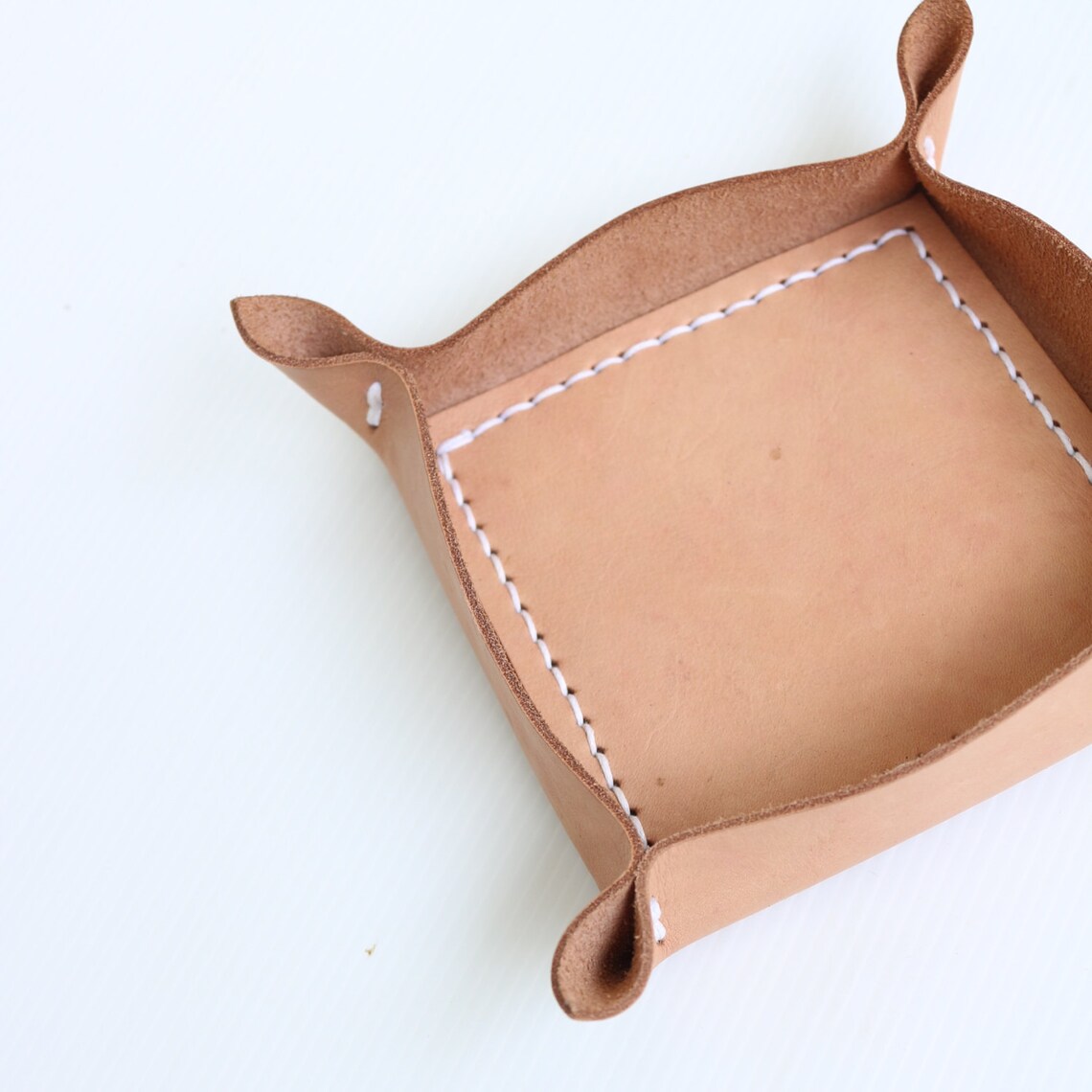 Artisan Leather Tray/ Jewelry Tray/ Leather Tray/ Valet Etsy