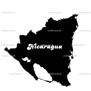 Nicaragua PNGs with Country Name