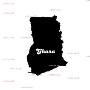 Ghana PNGs with Country Names