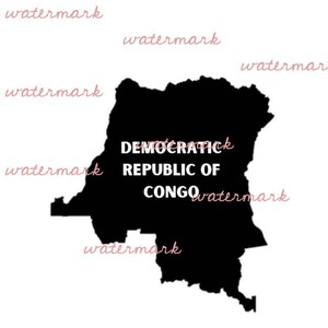 Democratic Republic of Congo PNGs with Country Names