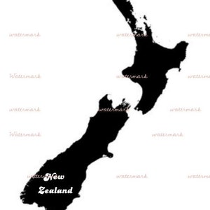 Nieuw-Zeelandse PNG&#39;s met landnamen