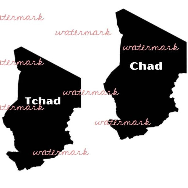 Chad PNGs with Country Names