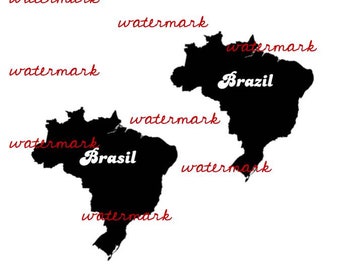 Brazil PNGs with Country Names