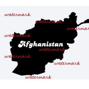 Afghanistan PNGs with Country Name