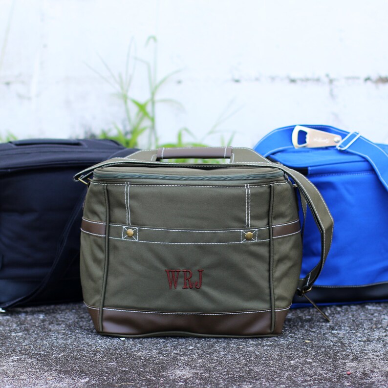 Personalized Beer Cooler Bag // With Bottle Opener // Etsy