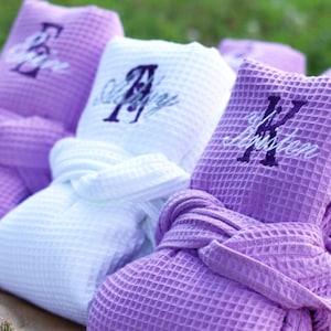 Personalized Getting Ready Robes The COTTON WAFFLE Gifts for Her - Bridal party gift