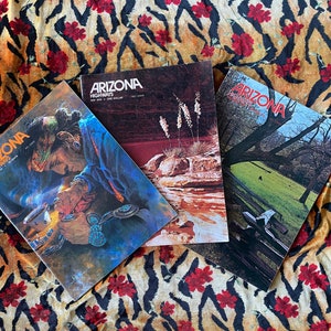 Set of THREE 1970s Arizona Highways Pictorial Magazines