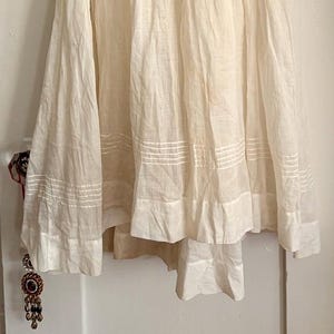 Gonna sottoveste antica edoardiana vintage anni 1900-1910, taglia XS