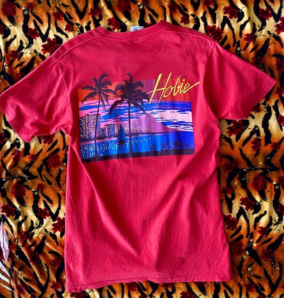 As-is 1980s HOBIE Surf Brand Single Stitch T-shir… - image 1