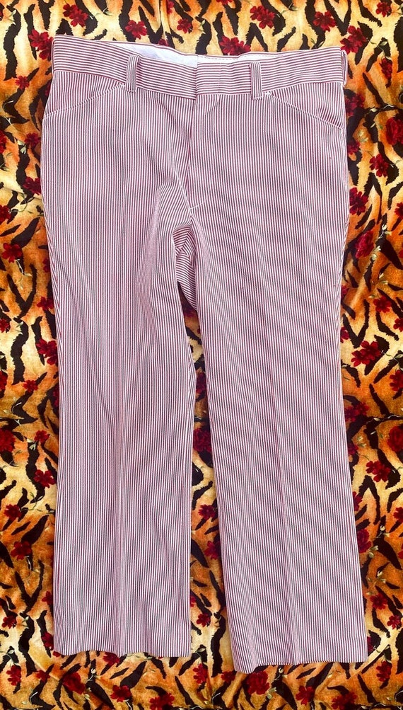 1970s LEVIS PANATELA Pinstripe Center Pleated Flar