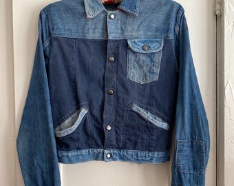 Vintage 00's True Religion Patchwork Denim Jacket Size L - Etsy
