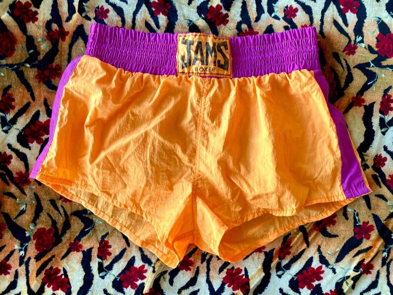 1980s/90s JAMS BOXER Short Shorts Athletic/swimwear Size Large Etsy