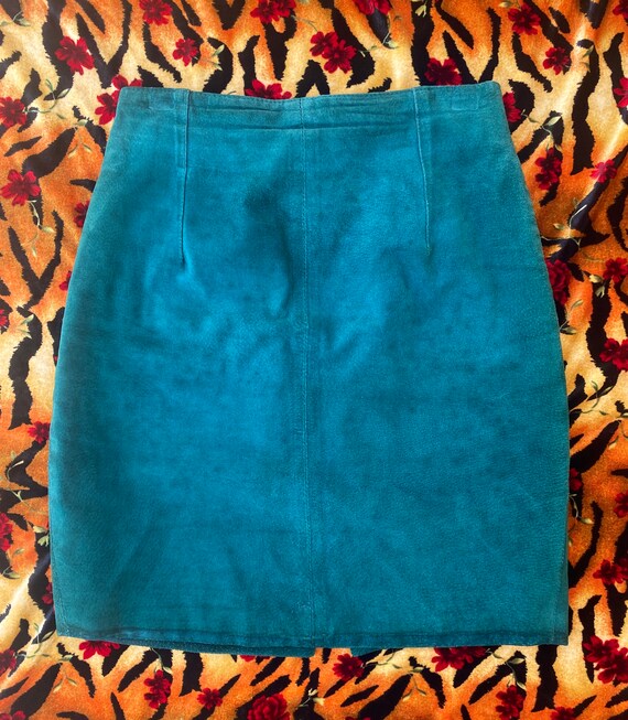 1990s Express Compagnie Internationale Forest Green Suede High Waisted Mini Skirt Size XS Etsy