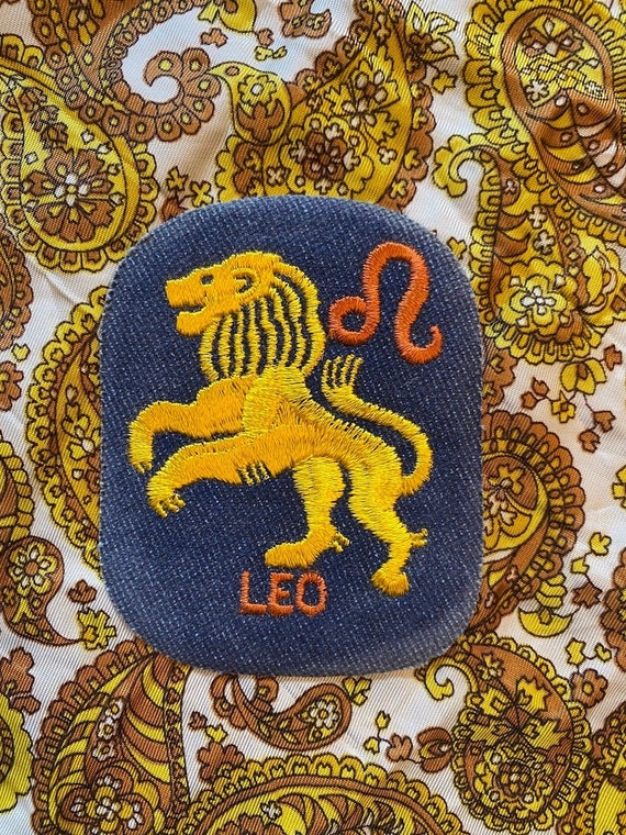 Vintage Deadstock 1970s LEO Astrology Zodiac Symbo