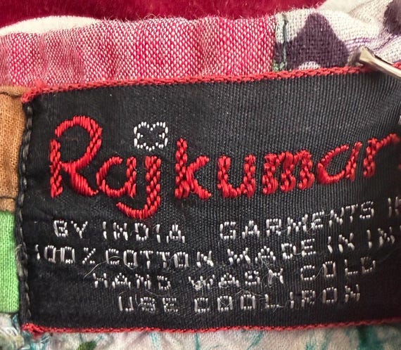 1960s Patchwork Multi-Swirl Pattern Button Down S… - image 3