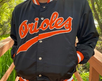 As-is 1980s ORIOLES Satin Bomber Jacket 