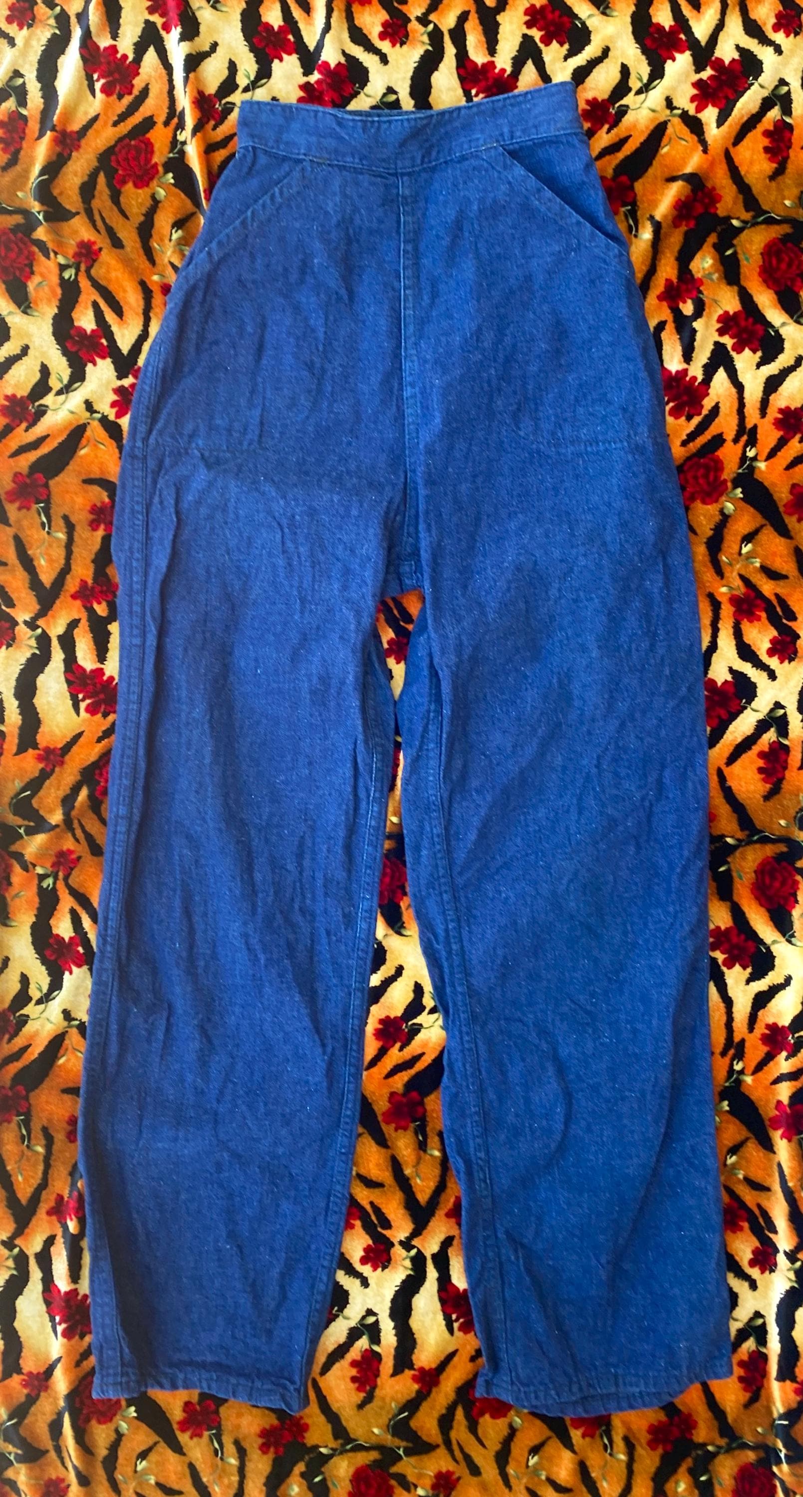 帽子 DUNGAREE PK CAP D-00917 Vintage 1940s PYKE'S Dark Blue Denim Dungarees Size XXS 22 Inch