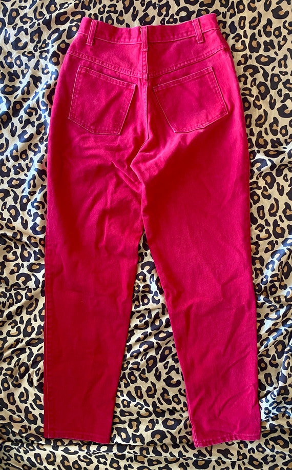 1980S BEST American Clothing Co. Red High-Waisted… - image 2