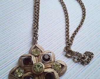 Sara Coventry Multi Gem Necklace - Vintage