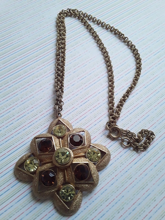 Sara Coventry Multi Gem Necklace - Vintage - image 1