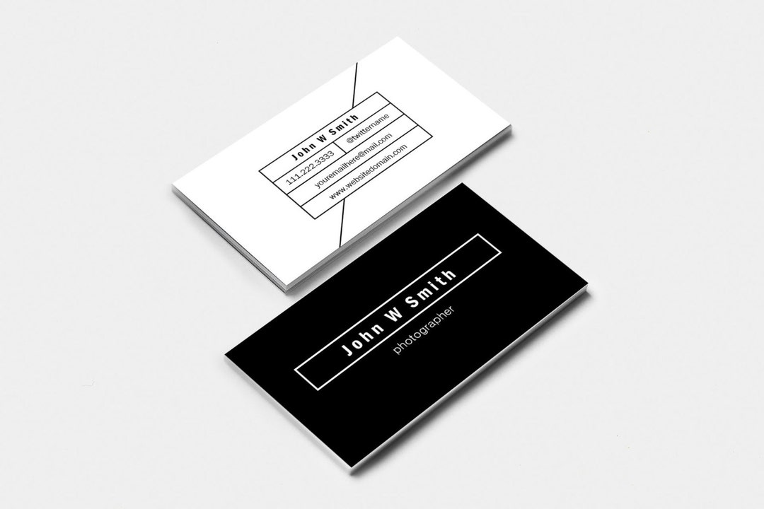 Editable &amp; Printable Business Card Template Lines, Modern Business Card ...