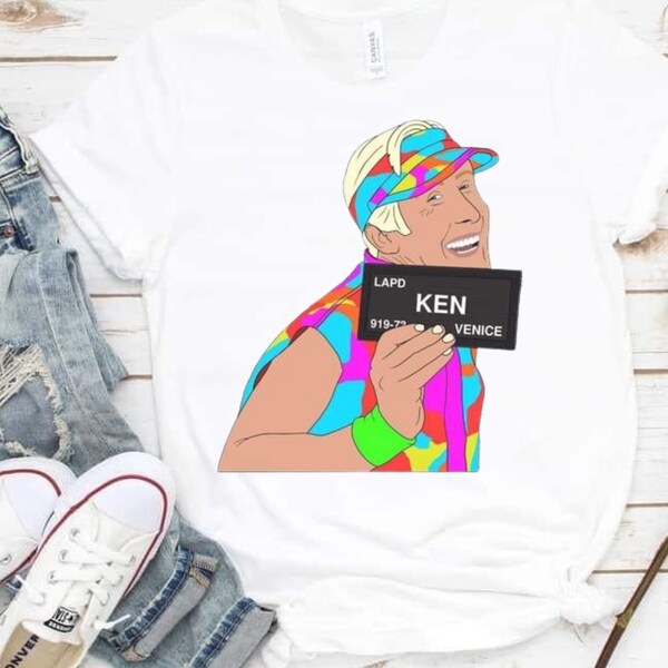 Ken Doll Shirt, Ken Venice Jail, Rebellious Ken Barbie, Toy Shirts, Movie Shirts, LGBTQ Bright T-Shirt, Barbenheimer Tee, Lockup T-shirt