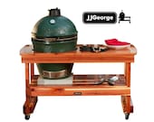 JJGeorge Big Green Egg table - (long table for large Big Green Egg)