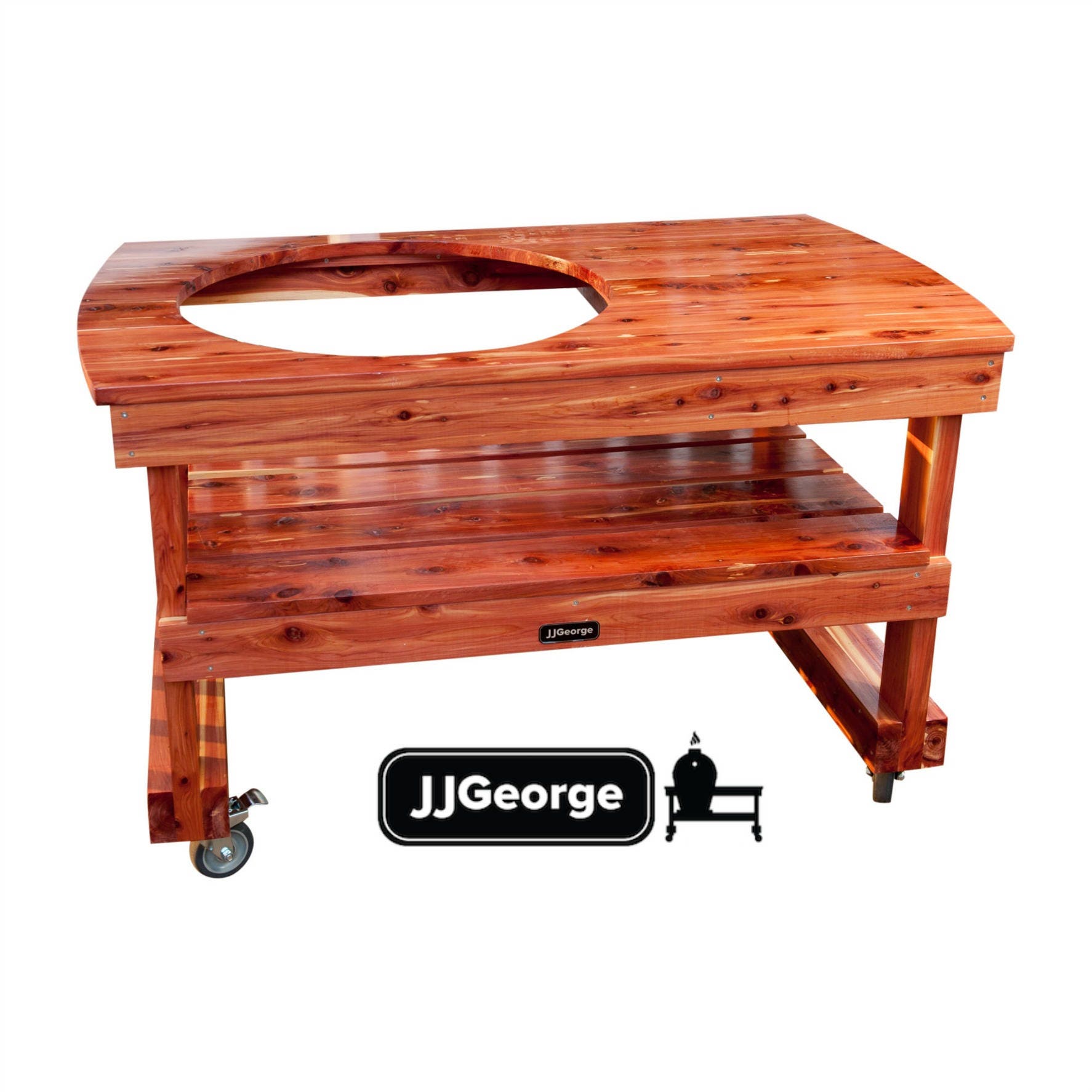 JJGeorge XL Big Green Egg Table / Best Big Green Egg Table / extra large big green egg table / free shipping