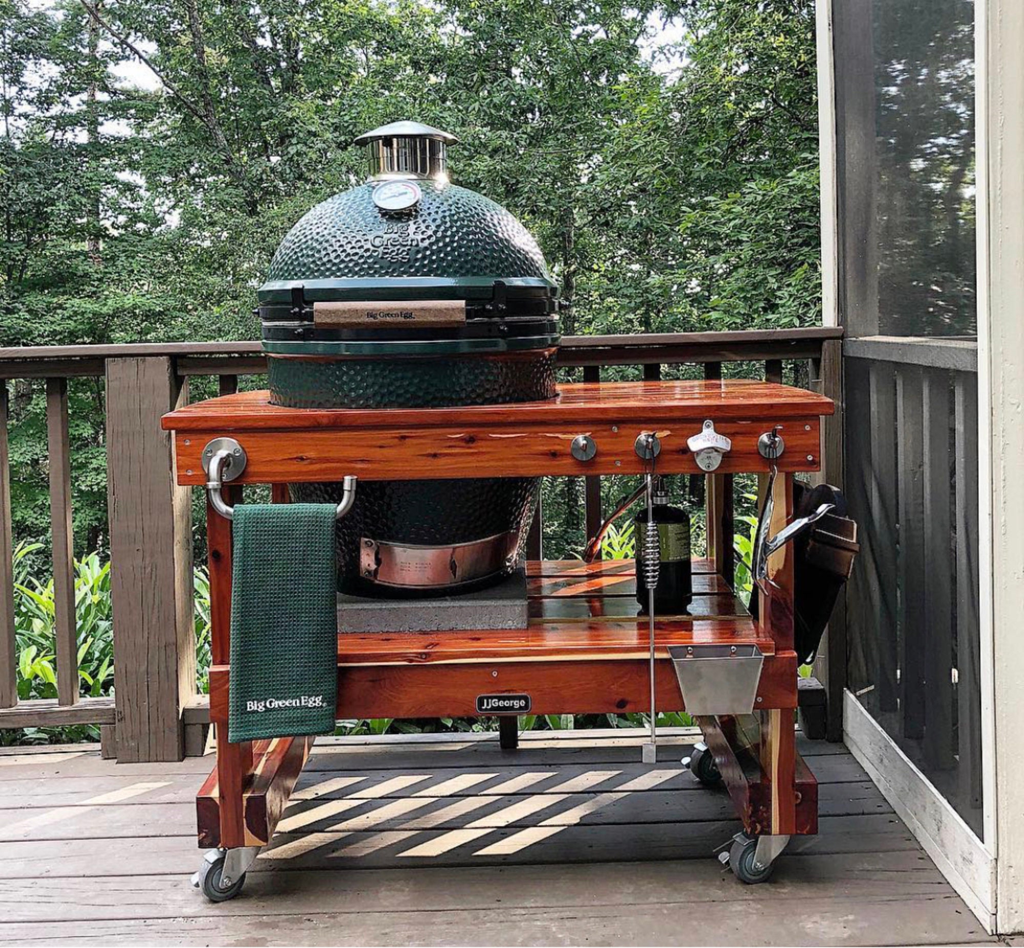 Jjgeorge Big Green Egg Table - Free Shipping! (compact Table for Large ...