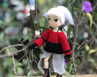 Crochet Lynne Doll Pattern, Amigurumi Girl (PDF Pattern)