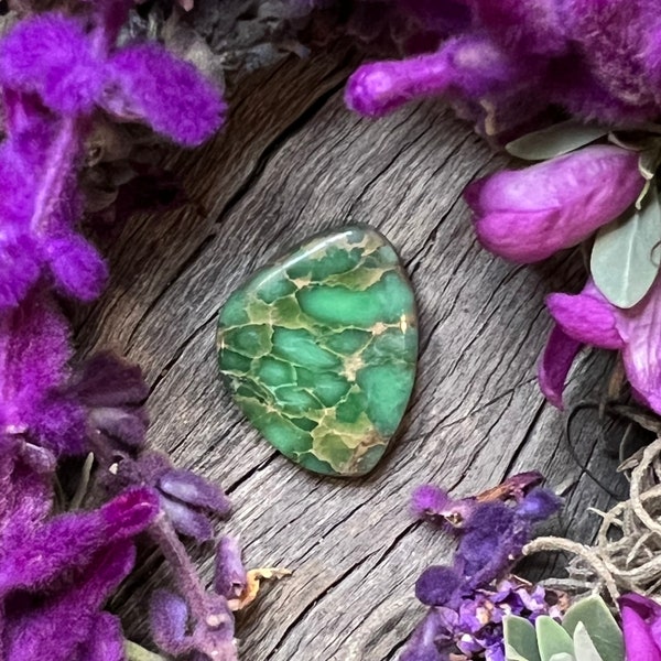 Desert Bloom Variscite Cabochon Etsy