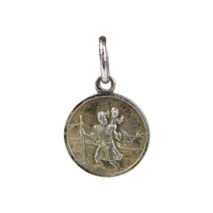 Vintage Sterling Silver St. Christopher Charm