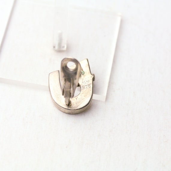 Vintage Sterling Silver Modernist French Clip Ear… - image 4