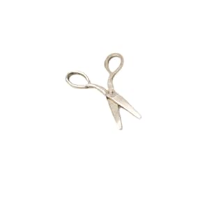Vintage Sterling Silver Mechanical Scissors Bracelet Charm