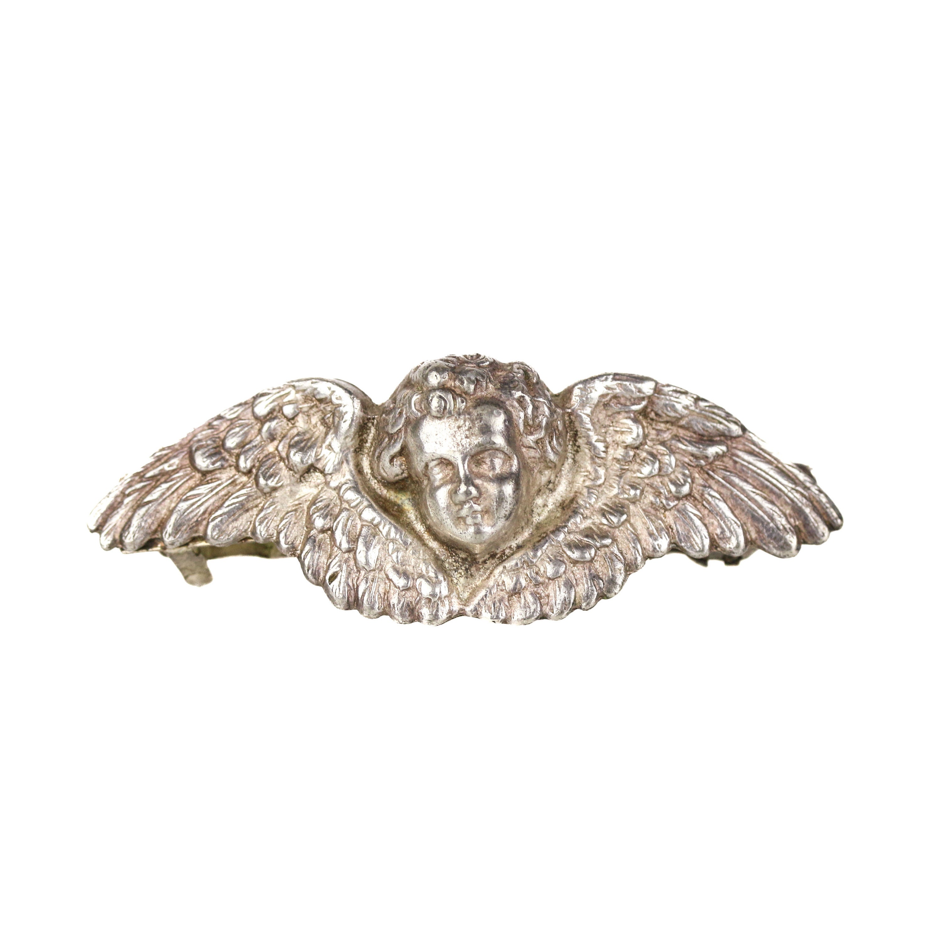 Kirk’s Folly  Silver Plated HairClip. Vintage Kirks Folly Coins Silver Tone With Rhinestones  main image 3