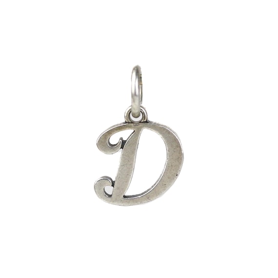 Vintage James Avery Sterling Silver Initial Letter D Script Style Charm Etsy Canada