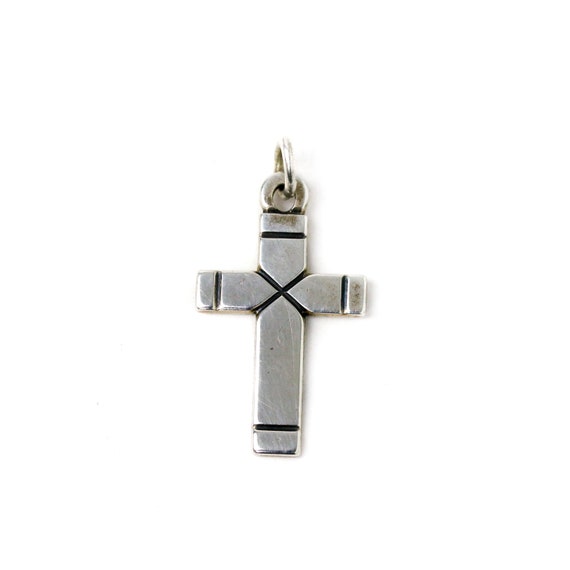 Signed Sterling Silver James Avery Cross Pendant Etsy