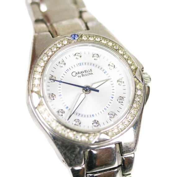 Caravelle by Bulova Silver Watch With Crystals Caravelle by Bulova Classic Crystal Women main image 4