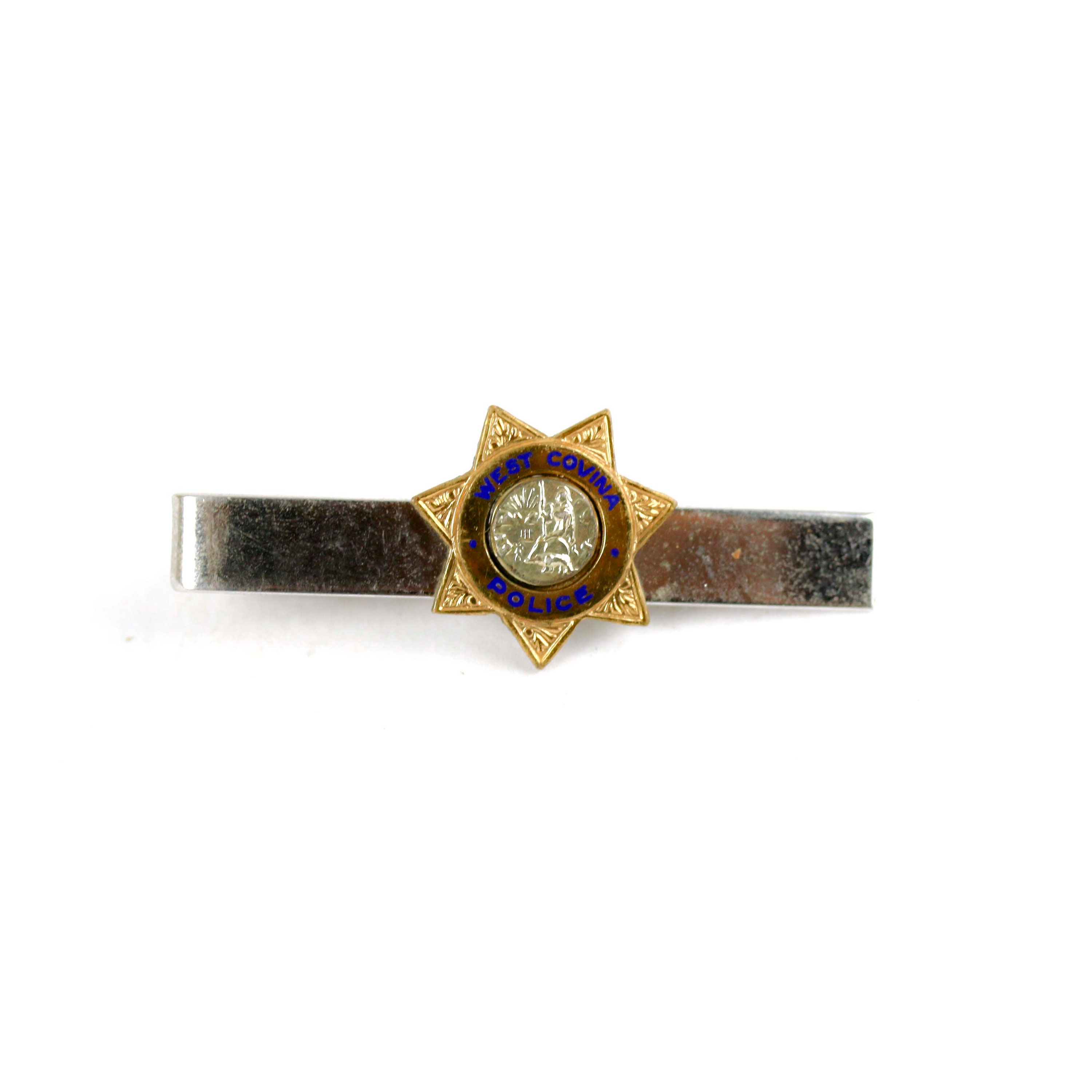Broche De Cravate Police USA Vintage - Très Bon État - Occasion