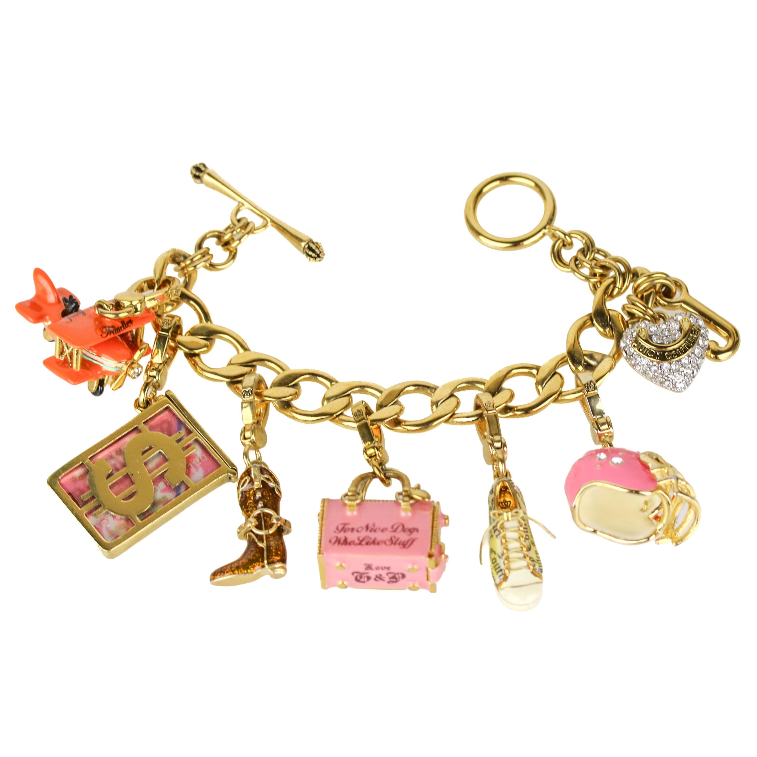 JUICY COUTURE チェーン ベルト ゴールドカラー おしゃれ ゴールド