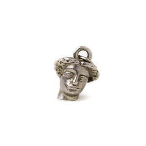 Vintage Sterling Silver Michelangelo&#39;s David Statue Head Charm