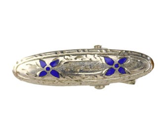 Retired Kirks Folly Silver Plated Cherub Angel Hair Barrette  display picture 1
