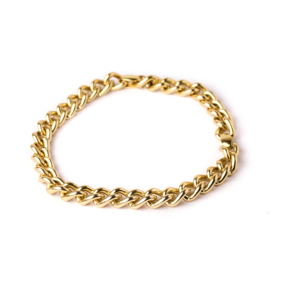 Chunky Alexis Bittar Gold Plated Chain Necklace - Gem
