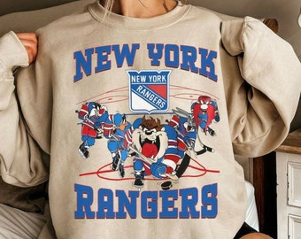 Vintage New York Sweatshirt \ T-Shirt \ Hoodies, Rangers T-Shirt, Hockey Sweatshirt, College Sweater, Hockey Fan Shirt, New York Ice Hockey