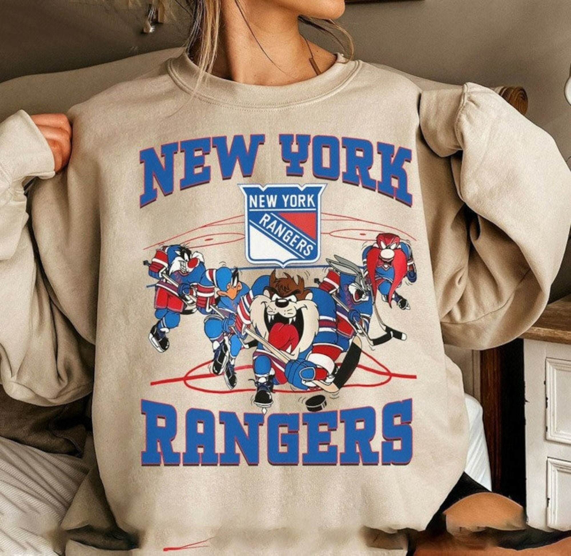 vintage new york rangers sweatshirt