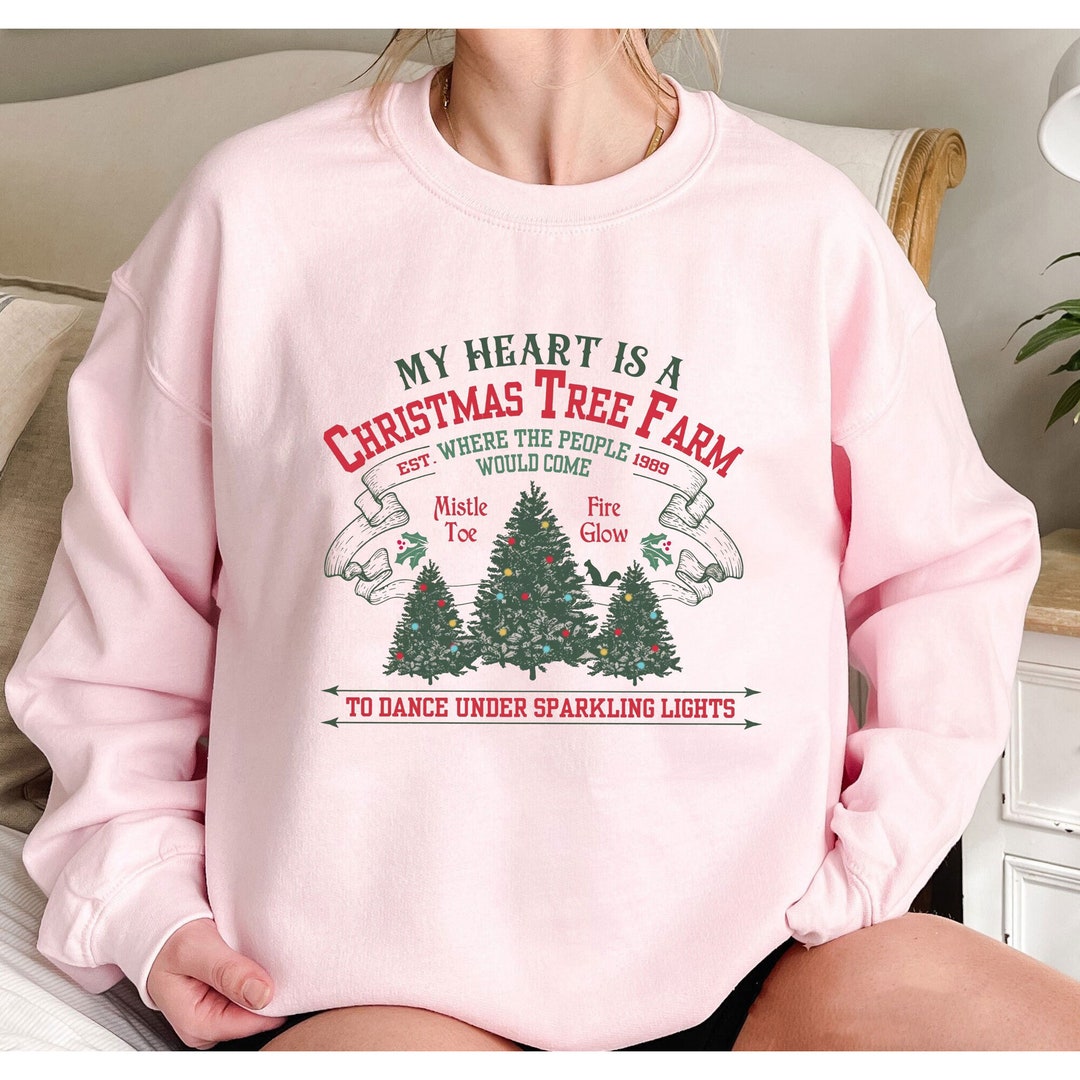 Taylor Christmas Tree Farm Sweatshirt My Heart is A Christmas Etsy