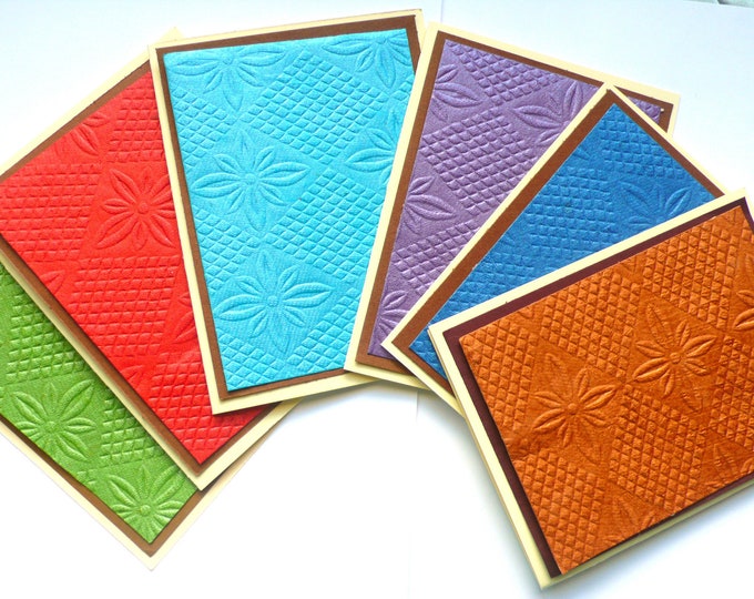 Embossed Cards, Notecards Set, Blank Cards Set, Handmade Cards, Embossed Cards Set, All Occasion