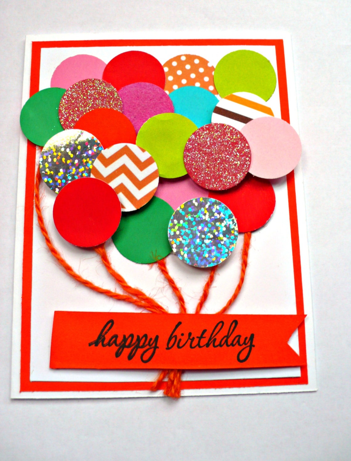 Kids Birthday Card Birthday Card Girl Birthday Balloon Etsy