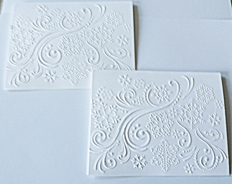 Embossed Holiday Cards, Boxed Christmas Cards, Holiday Cards set, Embossed Christmas cards, Christmas Cards set, Holiday Card, embossed card image 9